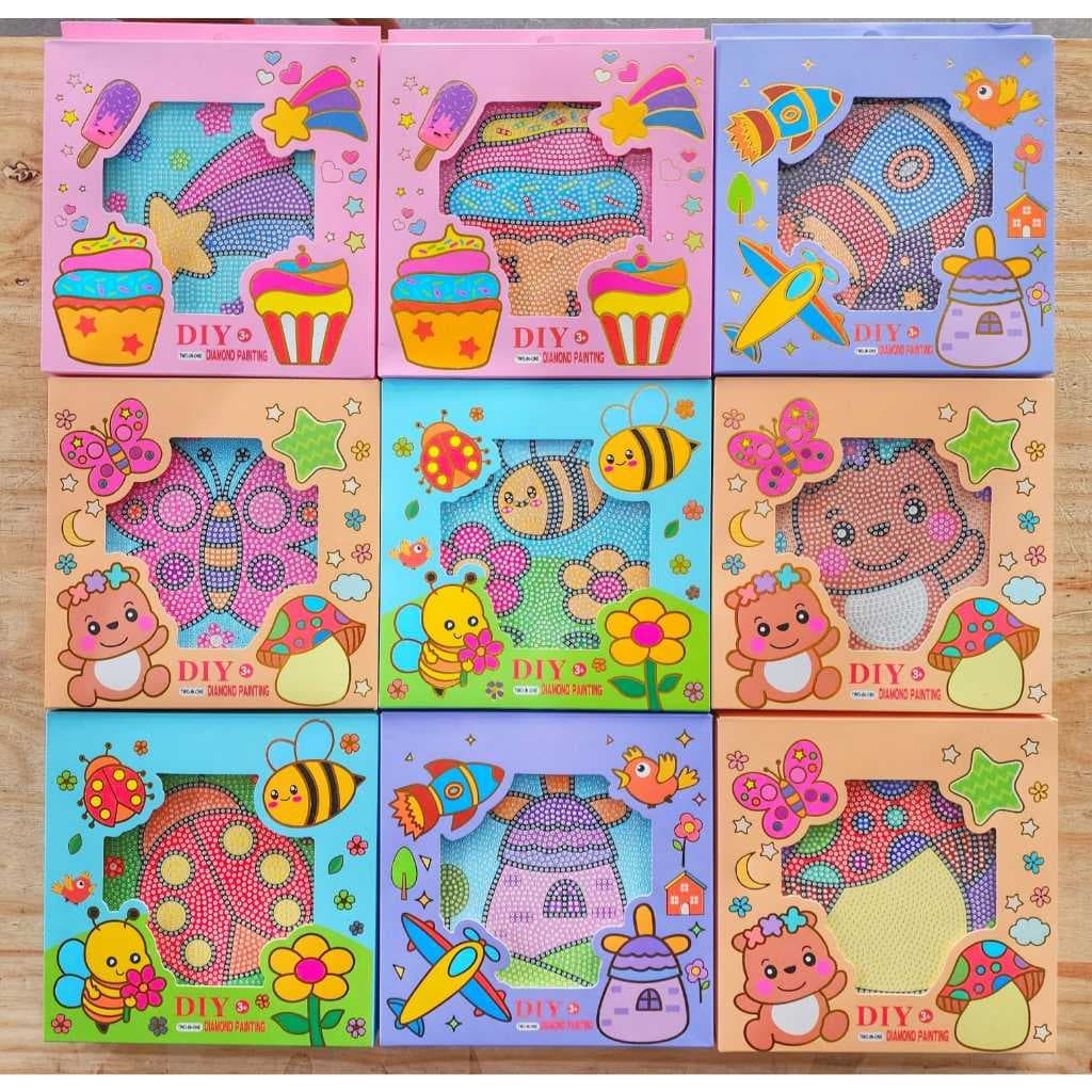 Pintura Desenho DIY Diamante 5D Quadro Decoração De Parede Infantil Porta Retrato Tela