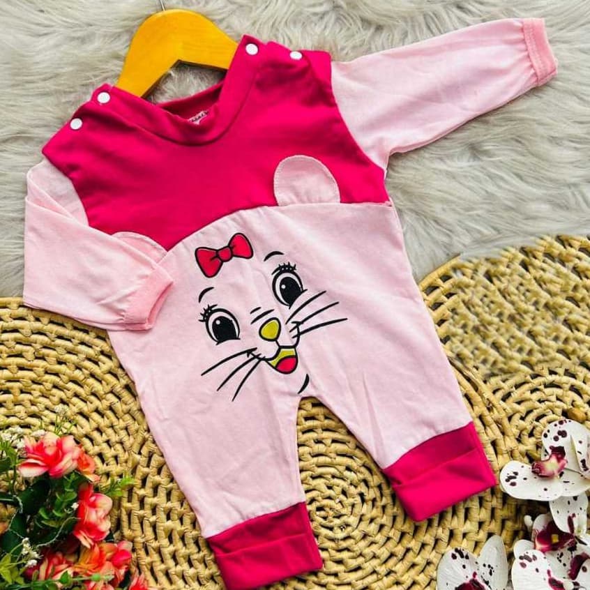 Macacão Bebê manga longa Vira pé Bebê Roupa Bebê Menina maternidade