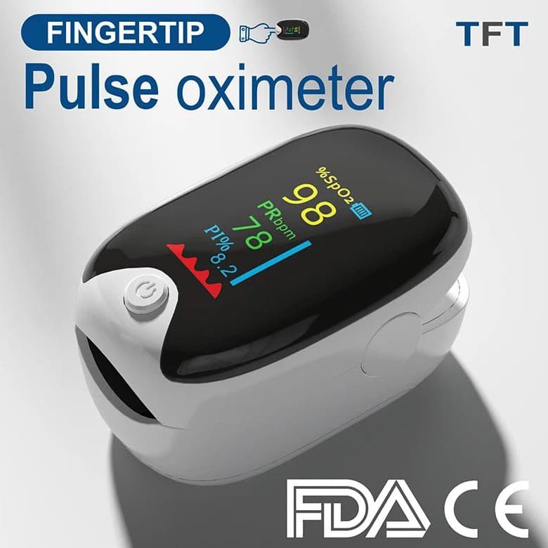 Oxímetro de Dedo FINGERTIP Saturação Frequência Cardíaca