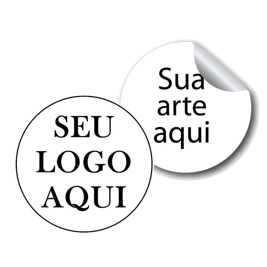 100 Adesivos Personalizados-Seu logo-Sua arte Redondo-Corte Eletrônico-Rótulos-Chá de Bebê,Revelação