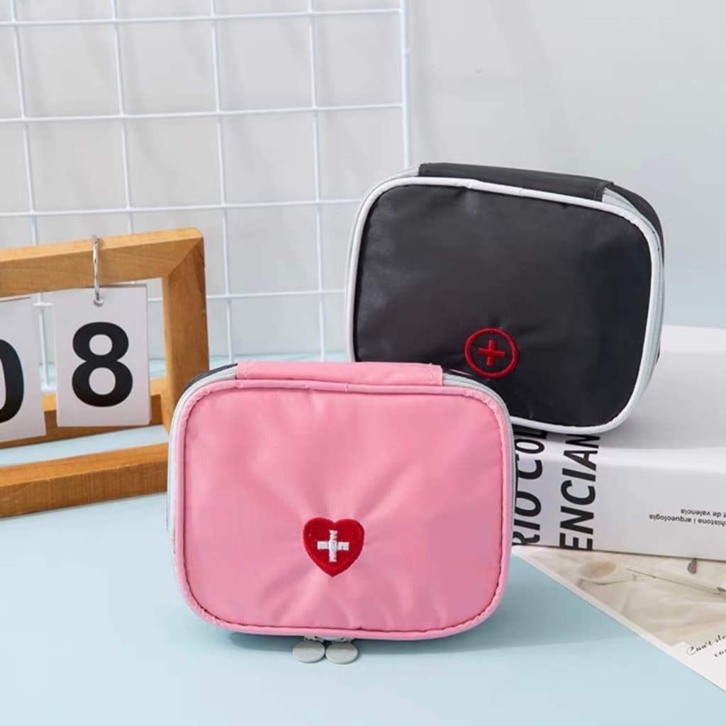 Kit Médica De Primeiros Socorros Portátil Viagem  Mini Medicina Saco De Armazenamento De Emergência