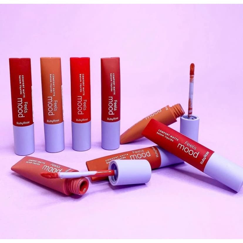 Batom Líquido Confort Matte Feels Mood By Ruby Rose 4,1ml - HB8230