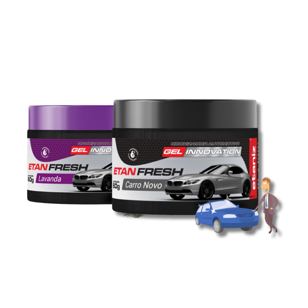 Kit 3 ou 6  Unidades Cheirinho Odorizador para Carro Lavanda ou Carro Novo