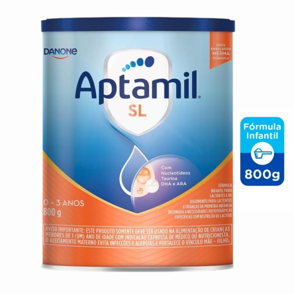 Aptamil SL Fórmula Infantil em pó 800g - Danone - Sem Lactose