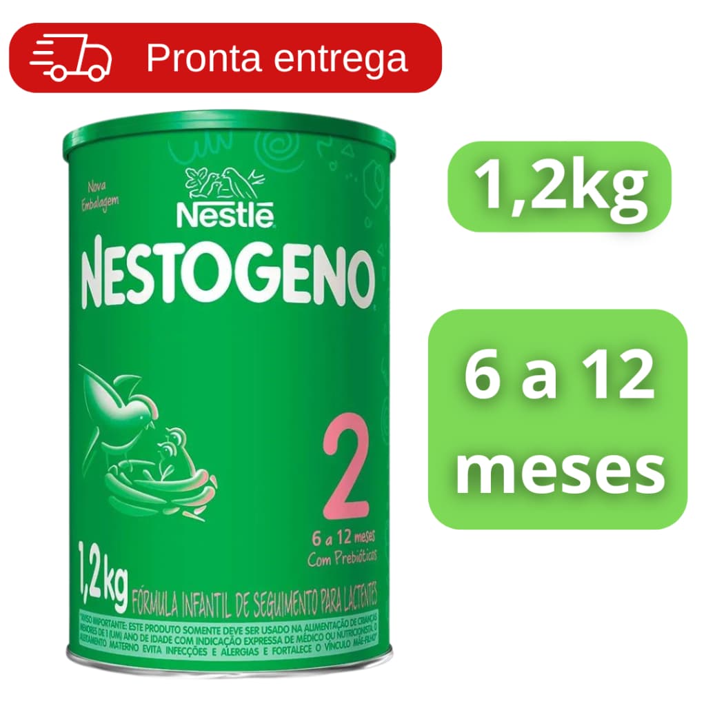 Nestogeno 2, 1.2kg formulação infantil.