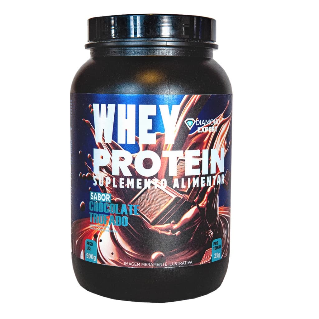 WHEY PROTEIN CONCENTRADO  900g SABOR CHOCOLATE TRUFADO
