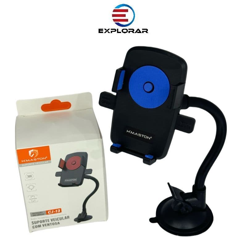 Suporte Veicular Carro Automotivo Para Celular Com Ventosa de Silicone / Suporte Universal Veicular