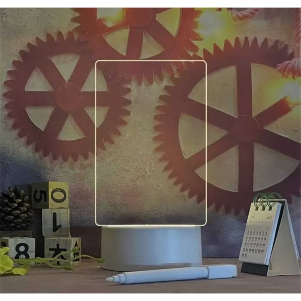 HYQ1969 Abajur Luminária lousa LED multicolor 3D Luminária De Mesa Noturna De Led 3d Criativa