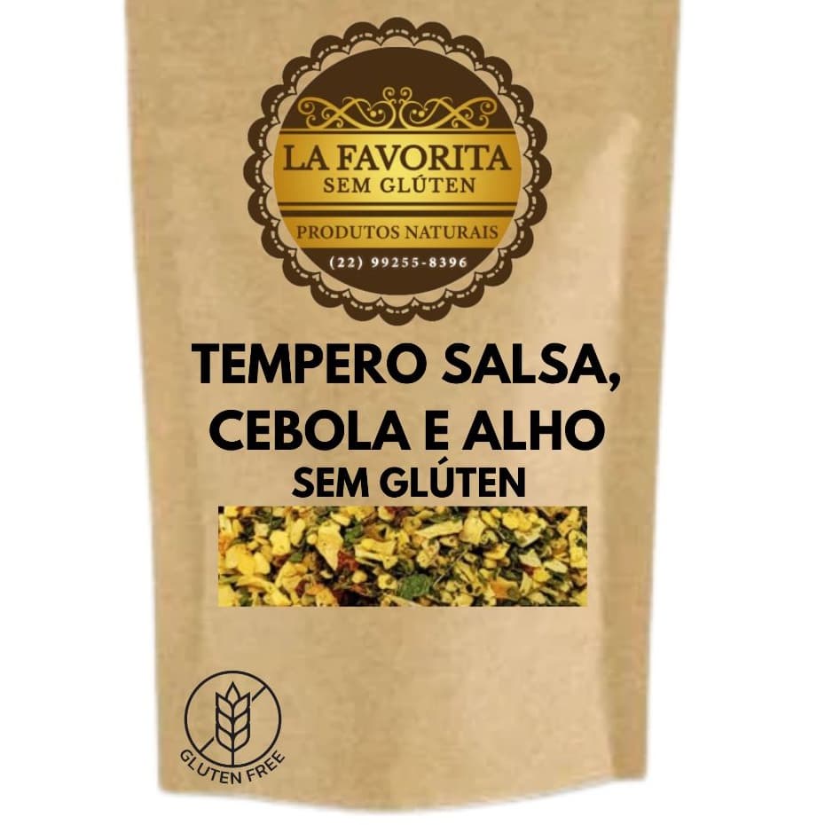 Tempero Salsa, Cebola e Alho 500 G - 250 G - 100 G - Qualidade Premium - Sem Glúten