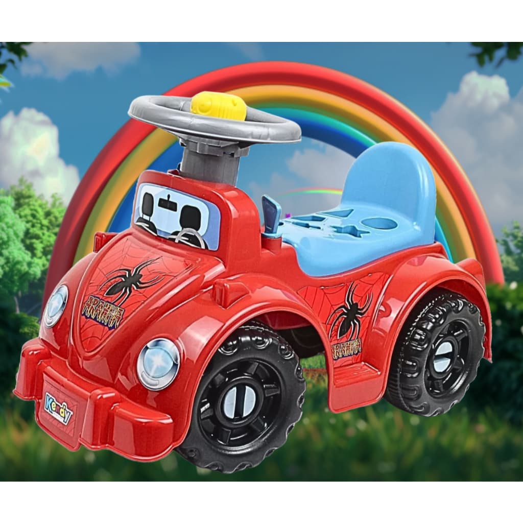 Quadriciclo Educativo Andador com Buzina Vira Volante e Peças Geométricas - Inmetro - QUEEN SHOP