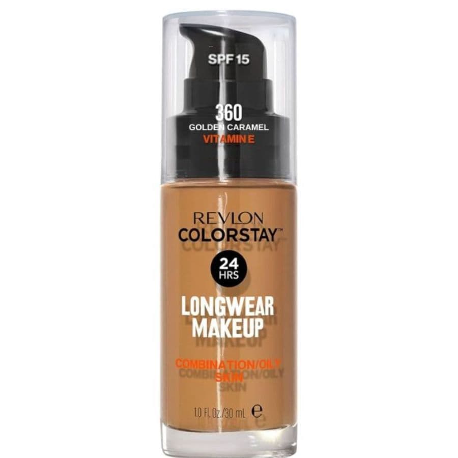 Base Líquida Colorstay Pump Pele Oleosa Golden Caramel nº 360 FPS 15 30ml - Revlon