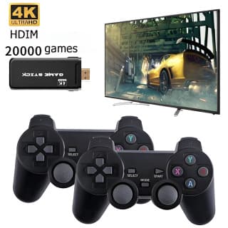 Emulador De Vídeo Game Retrô Lite 4k 20Mil Jogos Game Stick Gd10 Com Dois Controles