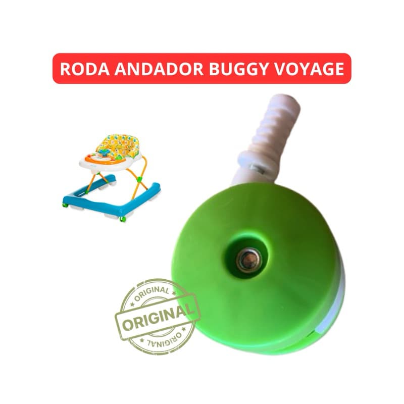 Roda Frontal Rodinha da Frente do Andador Bebê Buggy Azul Voyage