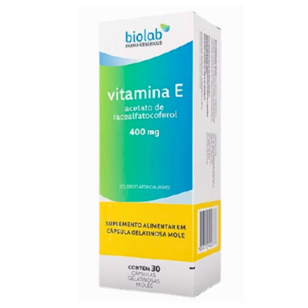 Vitamina E 400mg Biolab Vitamina da Beleza  30cps