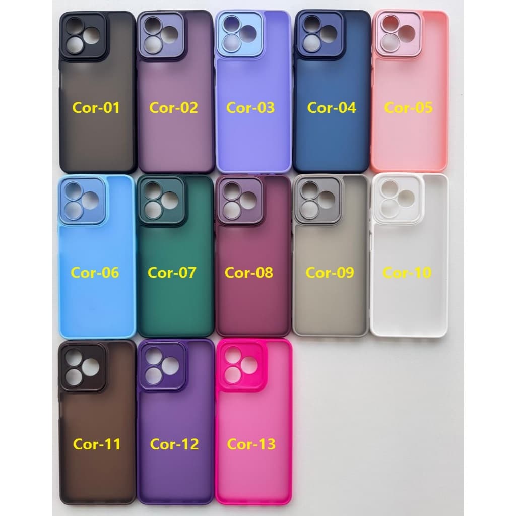 Capa Capinha de Celular Para Realme Note 50 60 C51 C53 C55 C61 C63 C67 -  Capa Fosca Translúcida / 28RL - CP 028