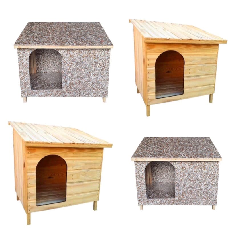 Casa Casinha Madeira N1 ao N8 Ecológica Cachorro Pequeno e Grande Casinha de Madeira Pinus Modelo Edicula