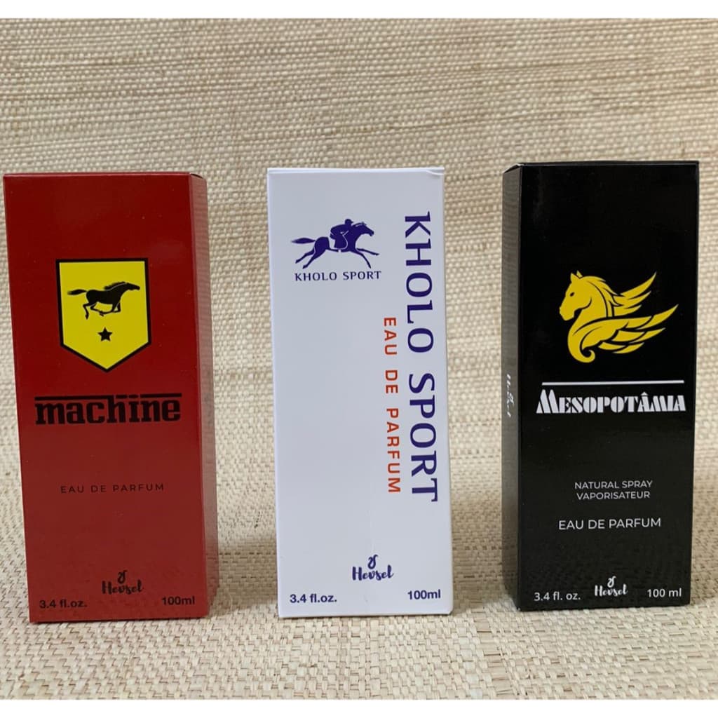 KIt com 3 perfumes masculino 100ml cada, fragrância importada