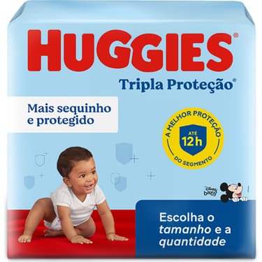 Fralda Descartável Huggies Tripla Proteção - Tamanho XG - 22 unidades