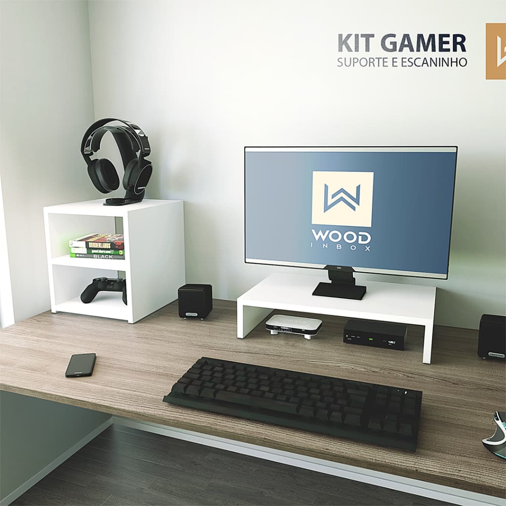Base Gamer Suporte monitor pc mesinha ergonômico