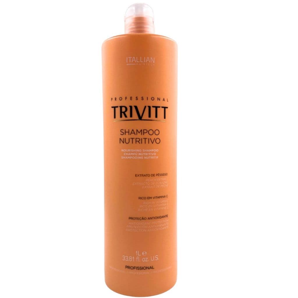 Shampoo Hidratante Nutritivo Extrato de Pêssego 1 L Trivitt Itallian