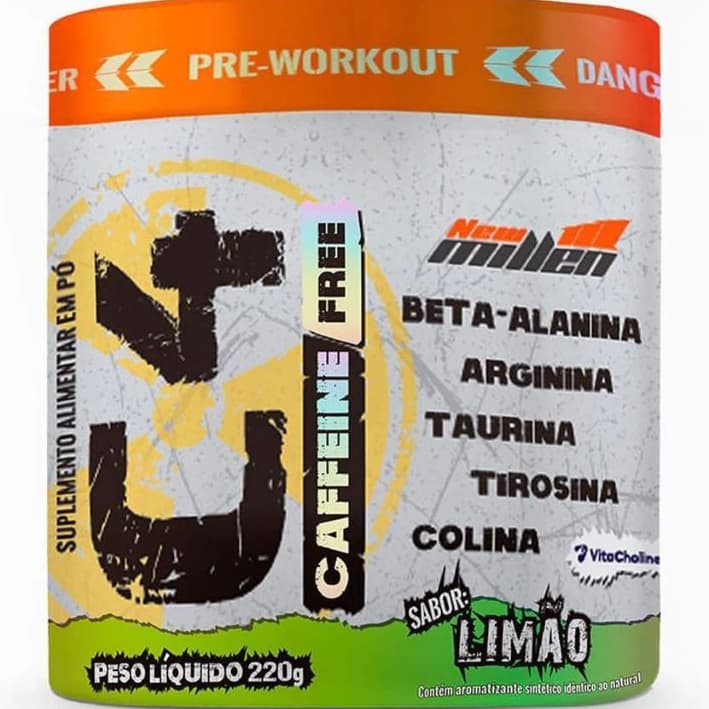 Pre Treino C4 CAFFEINE FREE C/ COLINA NEW MILLEN 220G- PRÉ-TREINO SEM CAFEÍNA PARA ENERGIA, FOCO E DESEMPENHO!!!