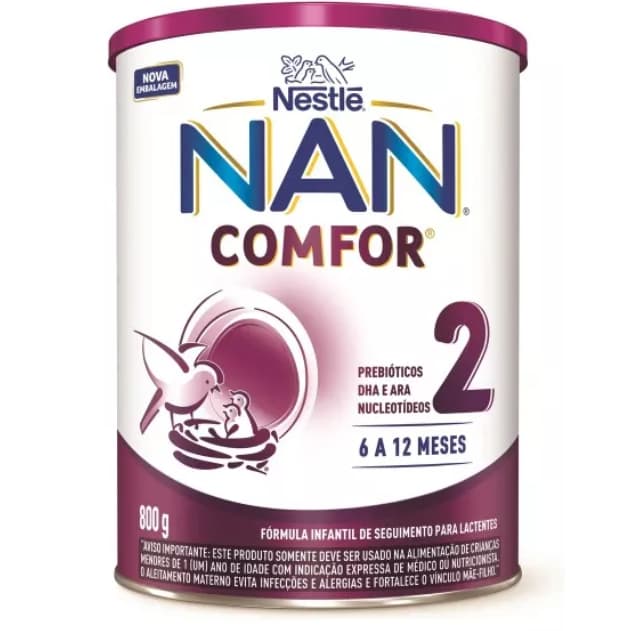 Nestlé Nancomfor 2 Fórmula Infantil Em Pó 800g 6 A 12 meses