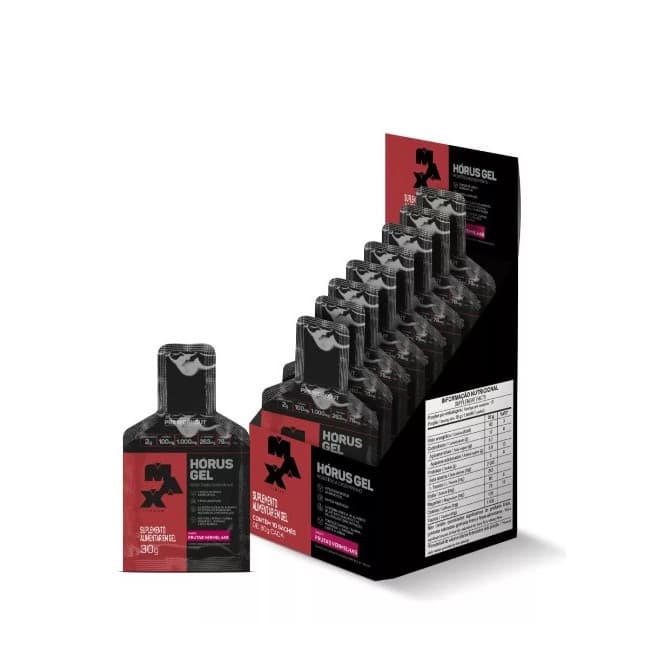 Pré Treino Horus Gel -Com 10 Sachês De 30g Max Titanium Frutas Vermelhas