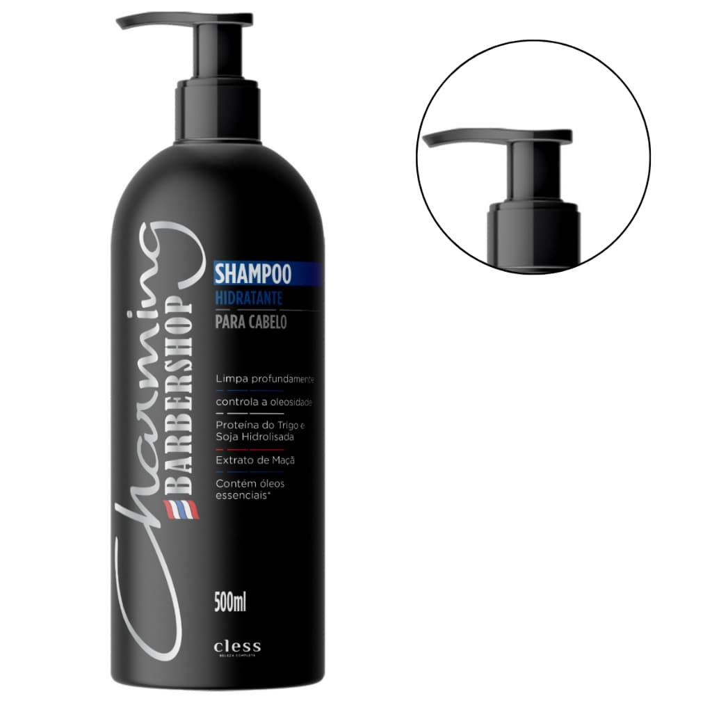 Shampoo Hidratante Cless Charming Barbershop 500ml