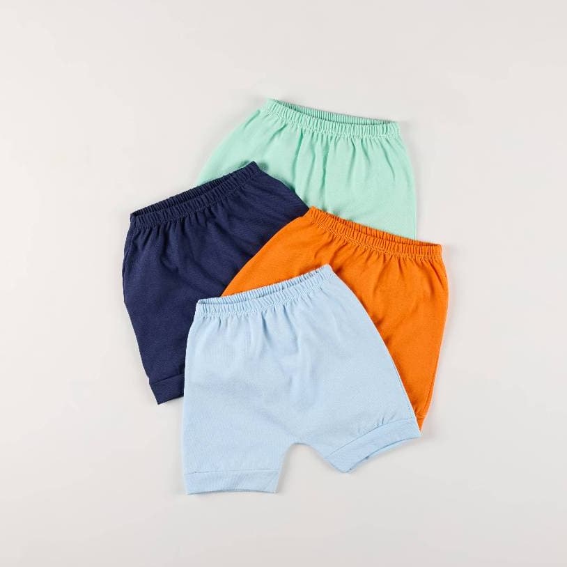 Kit 4 Short tampa fralda Infantil Menino Recém Nascido Bebê 100% Algodão de Alta Qualidade Verão 2025