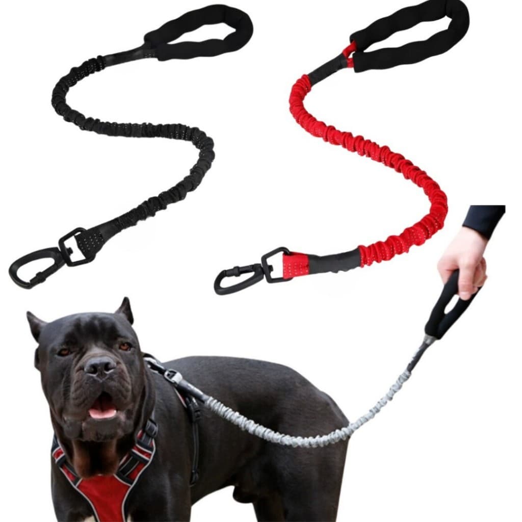 Guia Anti-Impacto Nylon Resistente Confortável Com Mosquetão Alta Elasticidade Para Cachorro Grande e Médio LR-0266