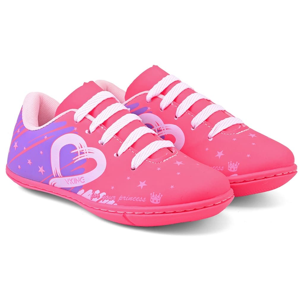 Tênis Infantil menina Futsal  Vking Uva Pink do 26 ao 33