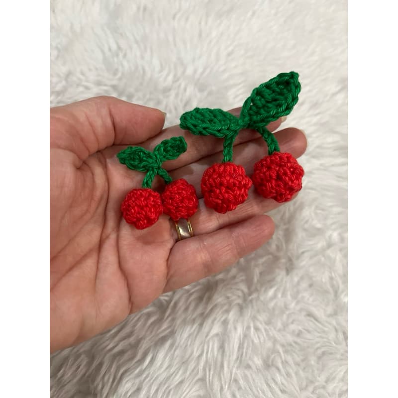 kit de Cerejas de crochê amigurumi sob encomenda