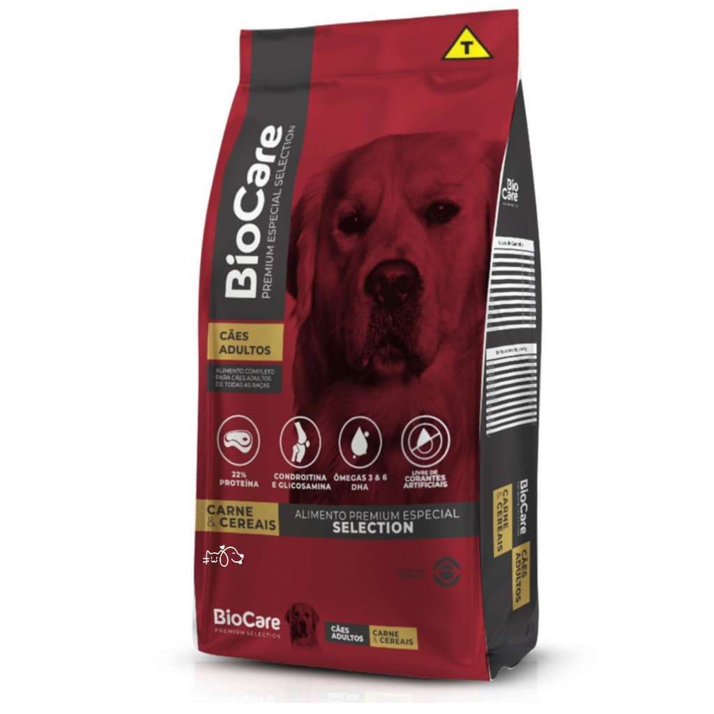 Ração Cachorro Adulto Biocare Premium 10Kg Especial Selection 22% Proteína