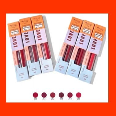Batom Líquido Matte Vegano 48 Horas 250 ao 255 - Max Love