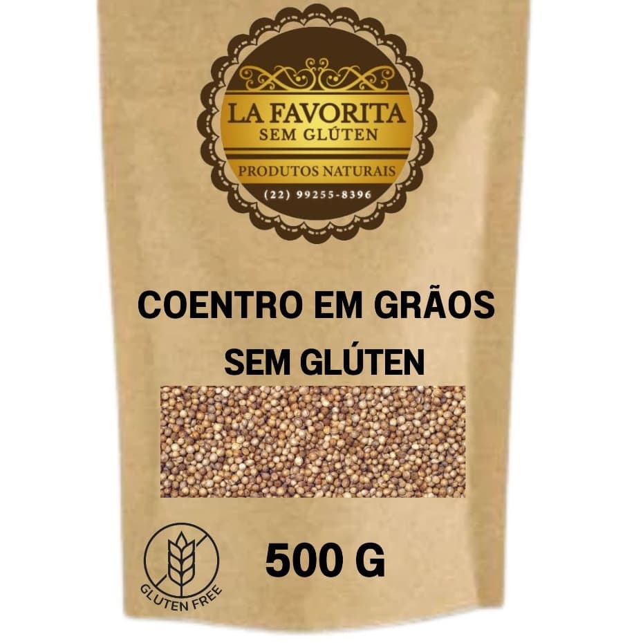 Coentro em Grãos 500 G - 250 G -100 G - Sem Glúten La Favorita
