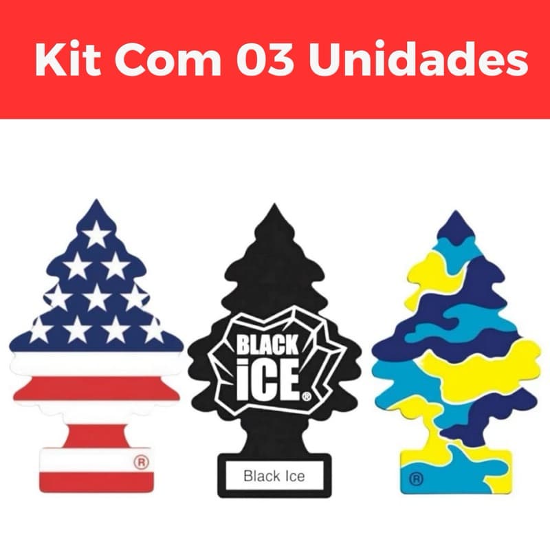 Kit 03 Cheirinho De Carro Aromatizante Carro Novo Sortidos Premium Promoção