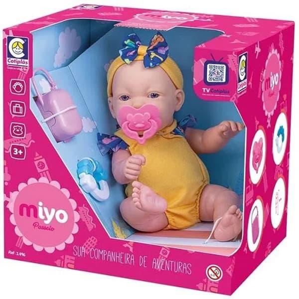 Boneca Miyo Articulada Passeio Cotiplás