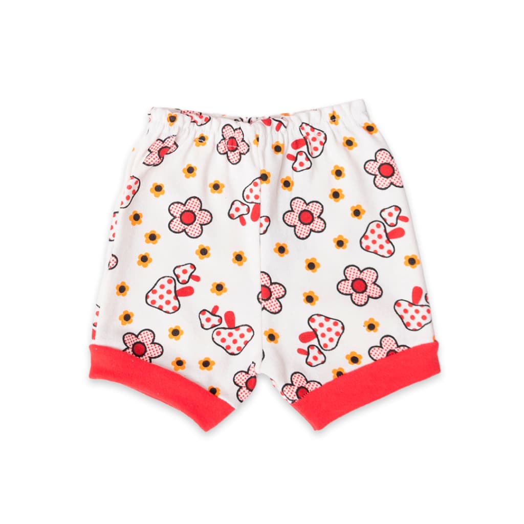 SHORT TAPA FRALDA BEBÊ SUEDINE ESTAMPADO 100% ALGODÃO