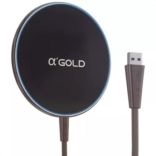 Carregador Sem Fio Indução Magnético 15w Turbo Ultra Rápido Cor Preto