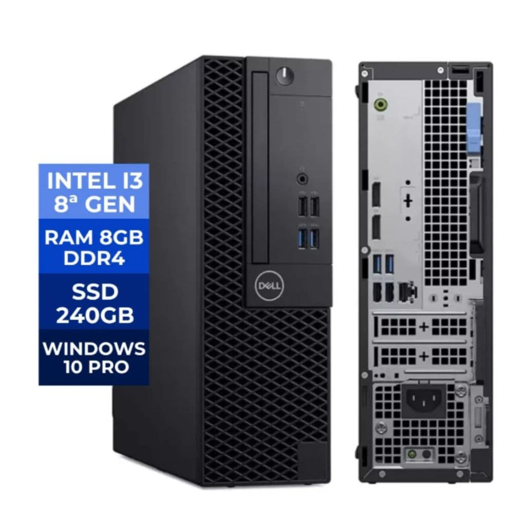 Computador Desktop Dell Optiplex 3060 Core I3 8ªger SSD 240GB | RAM 8gb DDR4 | MINI-3060-I3