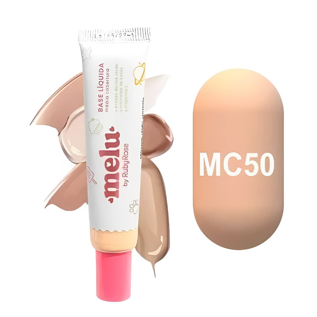 Base Líquida Melu Cobertura Média - Rr8723 - Rubyrose - 25g