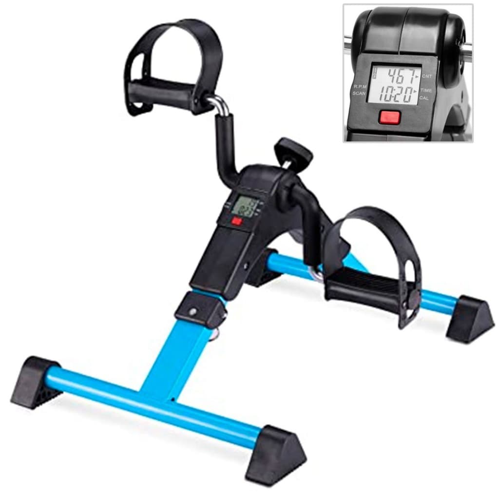 Mini Bicicleta Ergométrica Lorben Cicloergômetro para Pernas e Braços com Monitor Digital