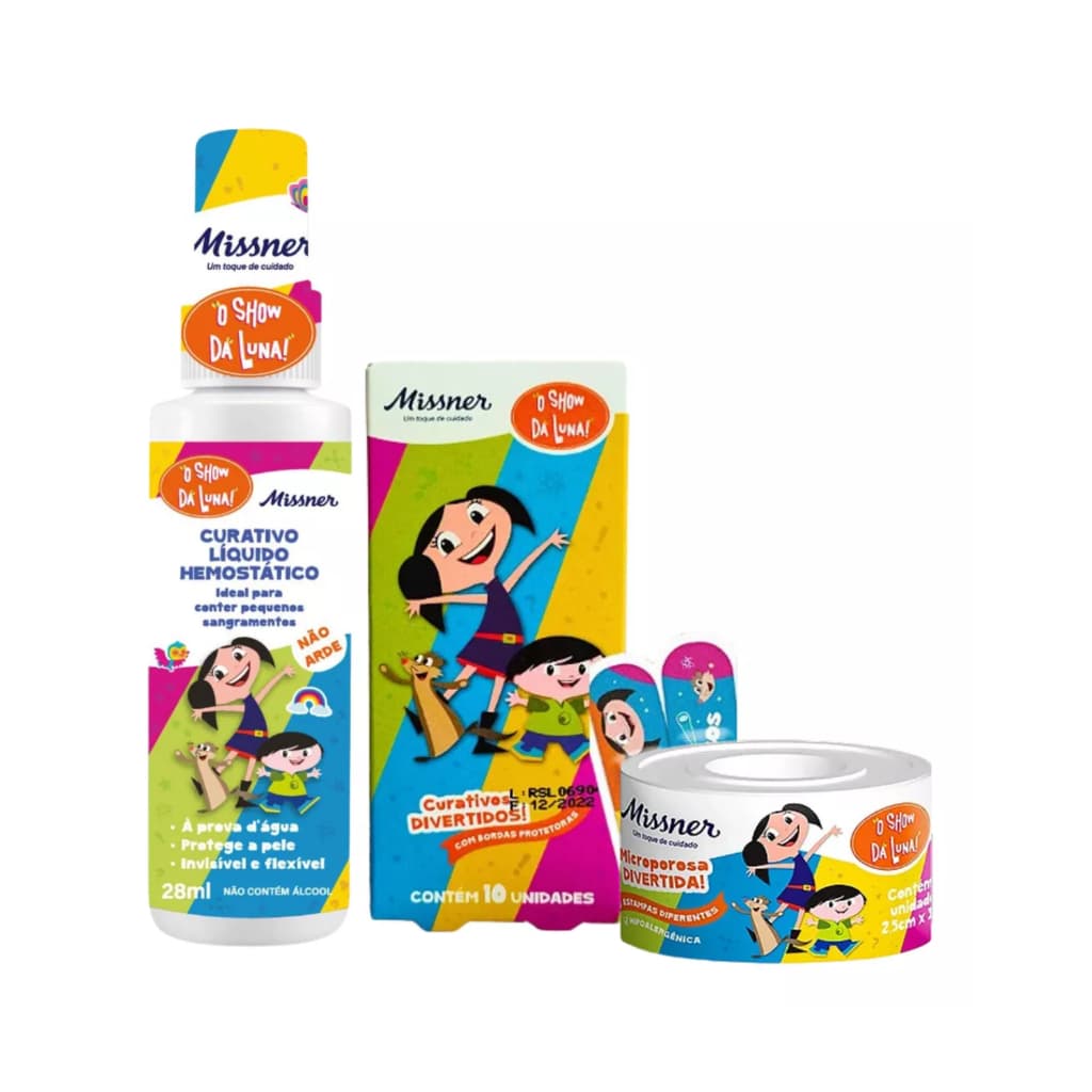 Kit Curativo Infantil Show Da Luna Sem Ardor Missner