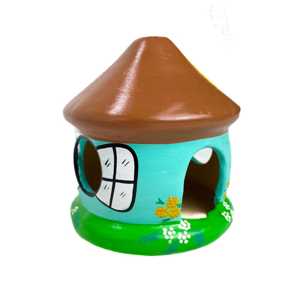 Toca Casinha de Cerâmica para Hamster Gerbil Camundongo Roedores - com janela