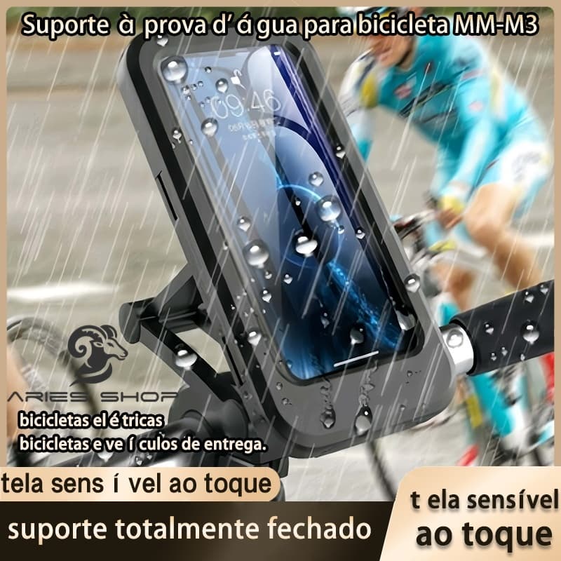 Suporte De Celular Guidão Articulado Para Moto Bike Bicicleta Tela de Até 6,7" Polegadas