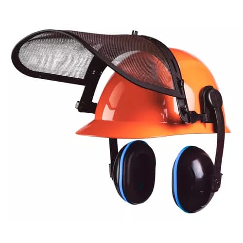 Kit Roçador Completo Capacete Protetor Auricular Viseira - Camper