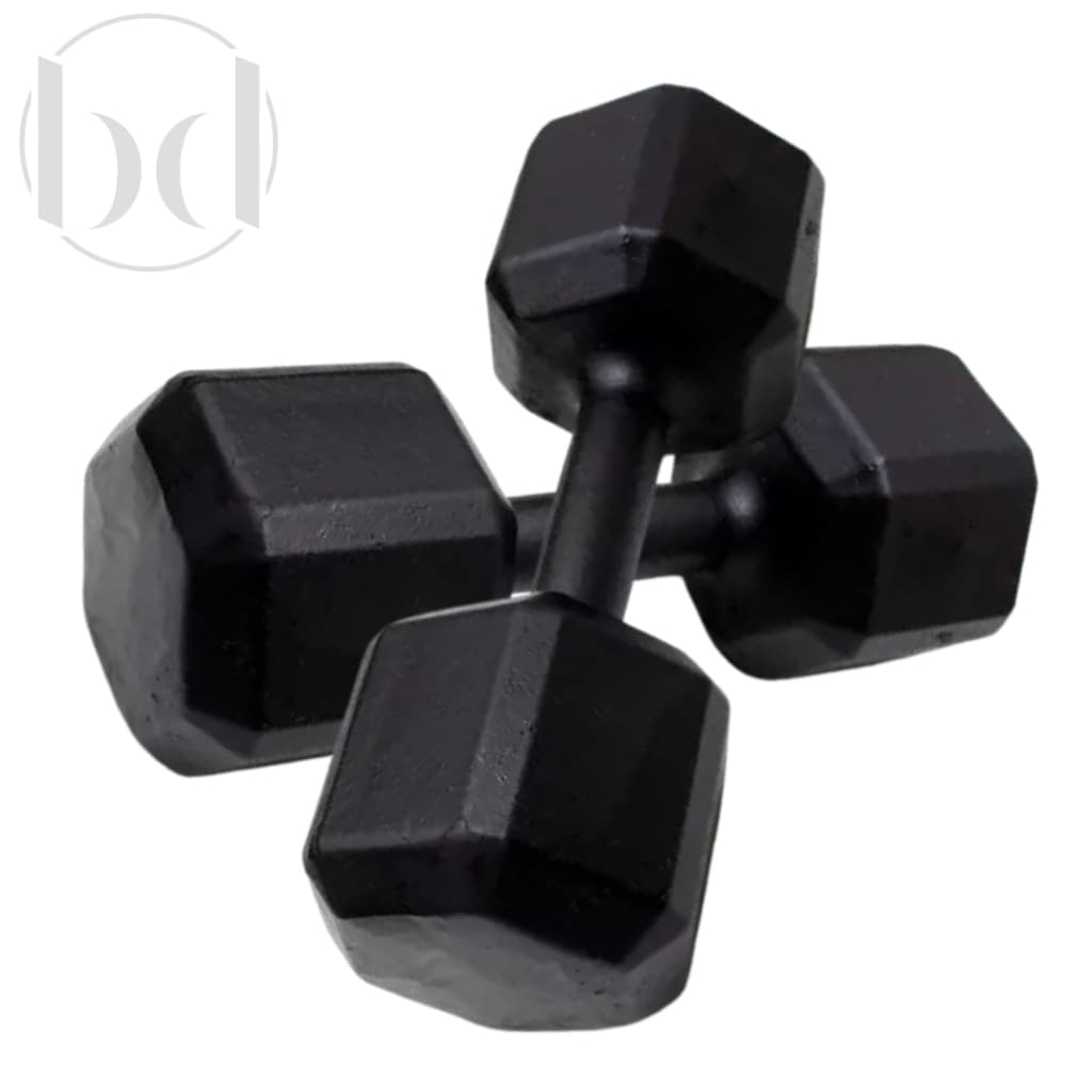 Halter Sextavado 2kg (2un PAR) Academia Funcional Crosfit