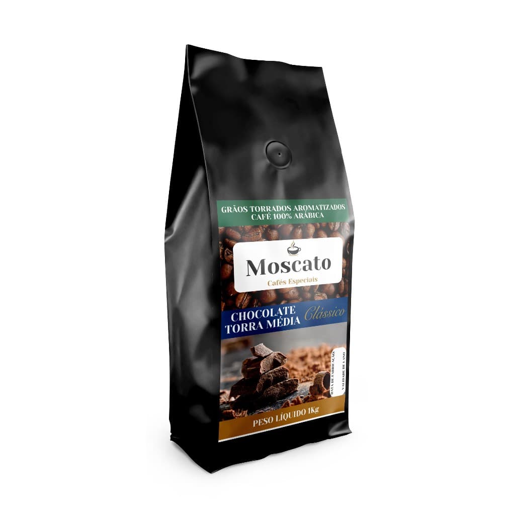 Café em Grãos Arábica Gourmet Aromatizado Chocolate /TORRA MÉDIA