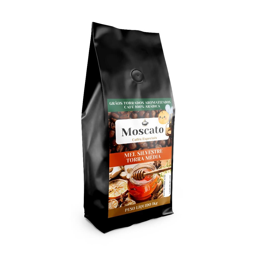 Café em Grãos Arábica Gourmet Aromatizado Mel /TORRA MÉDIA