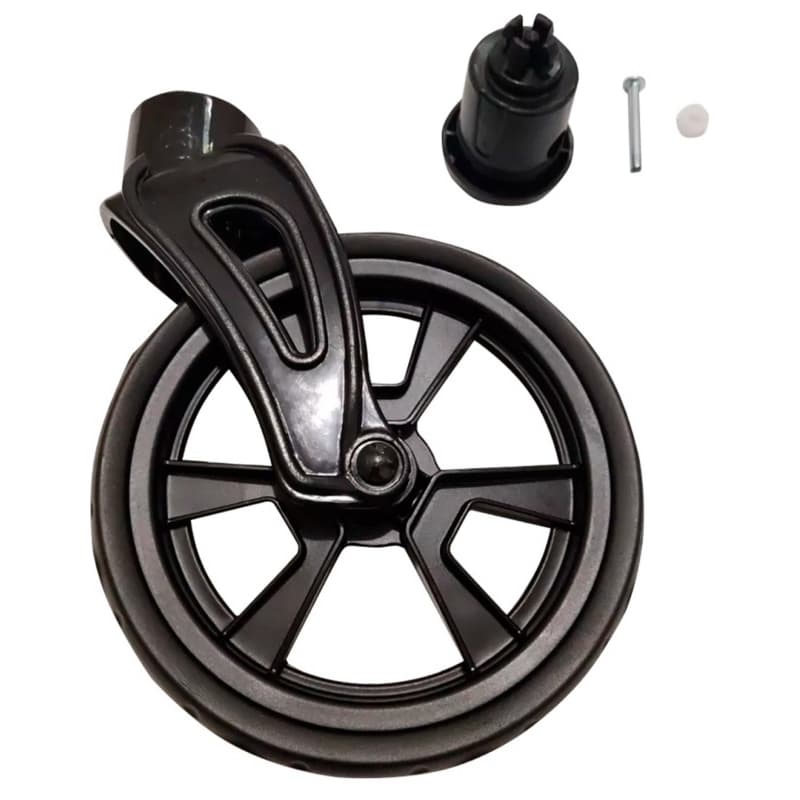 Roda Dianteira + kit com bucha Mancal Carrinho De Bebê Olympus Galzerano Original